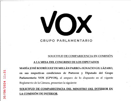 Vox pide la comparecencia de Marlaska para que responda por el taller que enseñaba a hacer cocteles Molotov