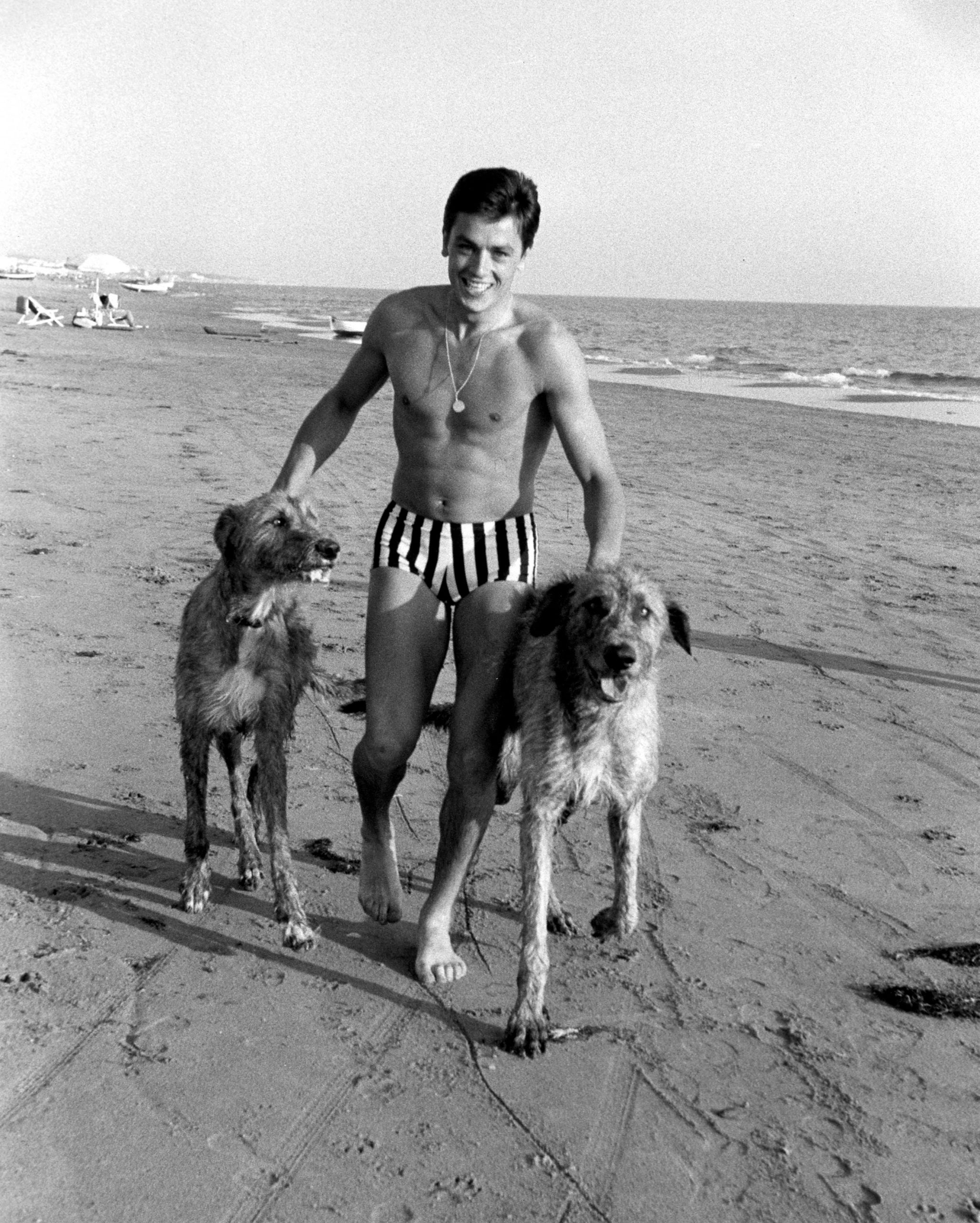 ​Alain Delon y su amor por los perros (tampoco exento de polémicas) 