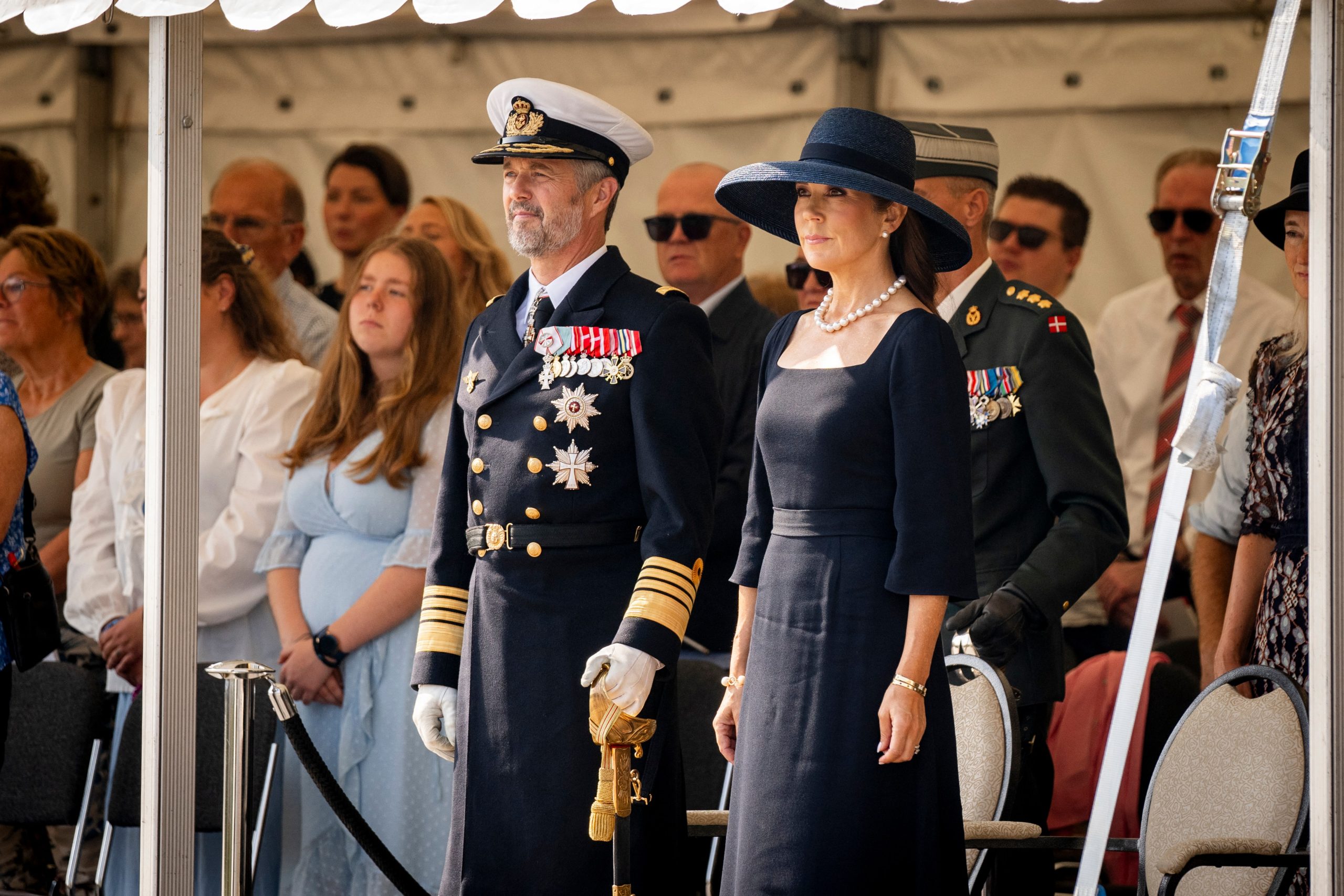 ​Federico y Mary de Dinamarca, con un estilismo a lo Jackie Kennedy: primer acto oficial conjunto de la temporada 