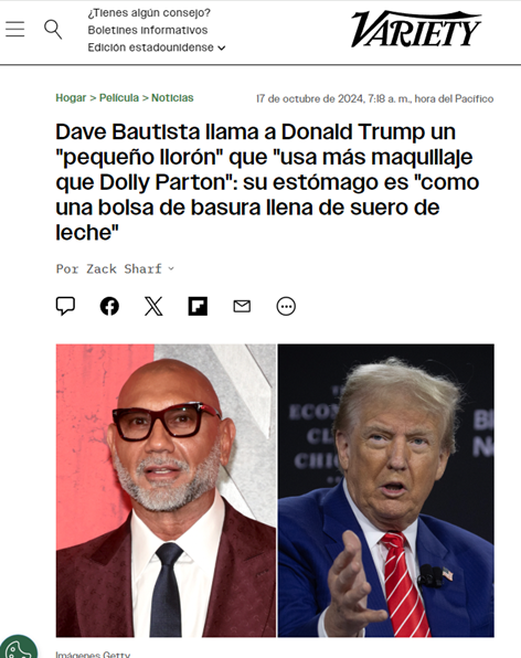 La Hipocresía de la Izquierda y el Apoyo Silencioso a Trump en Hollywood