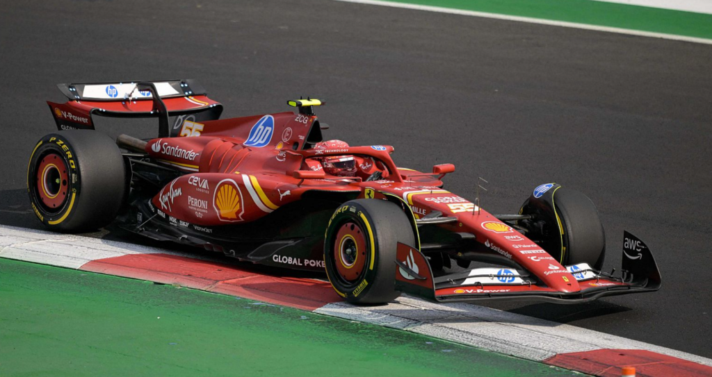 Sainz logra la pole position para el GP de México