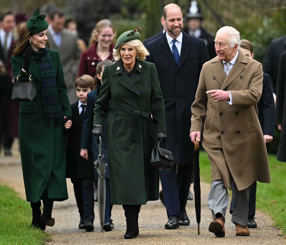 ​Navidad en familia: Carlos, Camila, Guillermo y Kate, juntos en Sandringham 