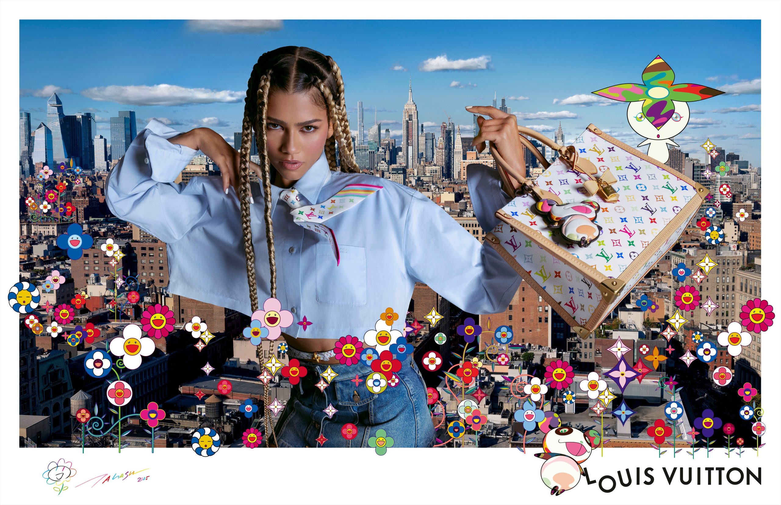 ​Louis Vuitton x Murakami: la alianza entre moda y arte regresa por todo lo alto con Zendaya en su 20º aniversario 