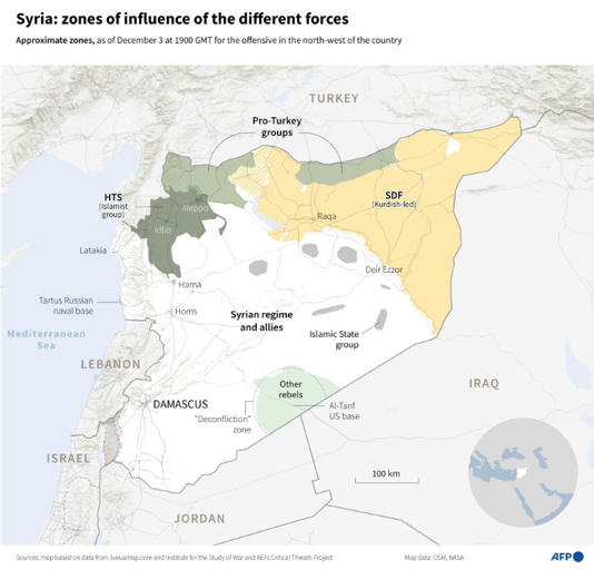 La situación en Hama e Idlib, los dos puntos en los que se centra el conflicto en Siria