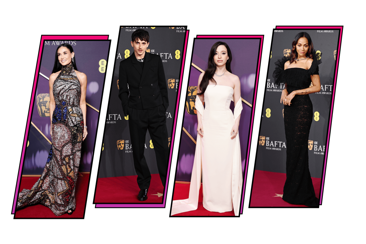 ​Del vestidazo de Demi Moore a la espectacular Zoe Saldaña: todos los looks de la alfombra roja de los BAFTA 2025 