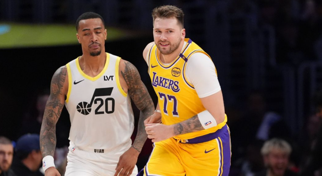 Luka Doncic debutó en los Lakers con una victoria y una gran bienvenida