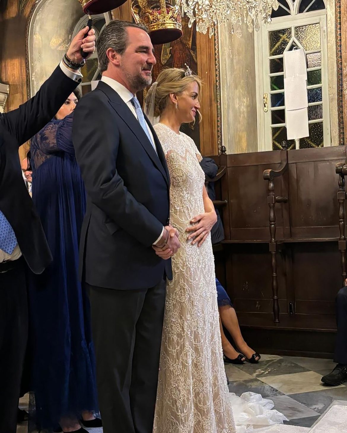 ​Aristides de Grecia publica imágenes inéditas de la boda de su tío el príncipe Nicolás con Chrysi Vardinogianni 
