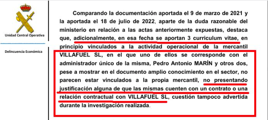 Teresa Ribera otorgó la licencia a Villafuel SL en base a currículum falsos 