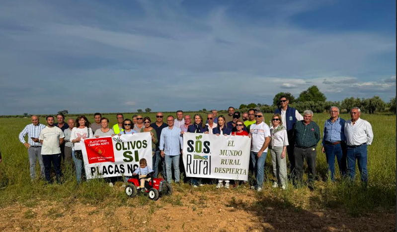 SOS Rural y Campiña Norte entregan más de 55.000 firmas en la sede del Parlamento andaluz contra la tala de medio millón de olivos 