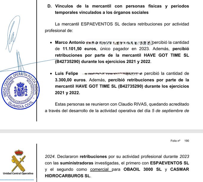 Have Got Time SL comparte trabajadores autónomos con empresas vinculadas a Villafuel