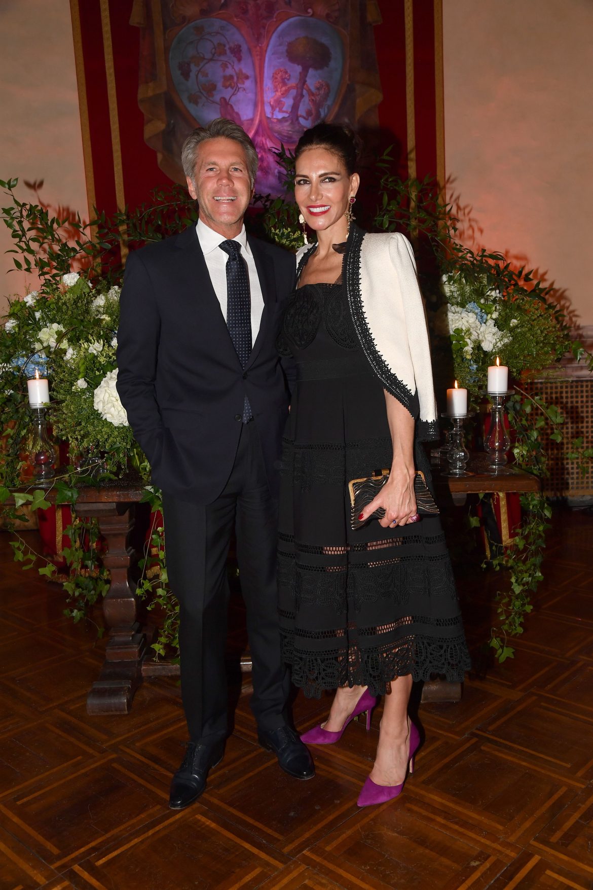 ​Manuel Filiberto de Saboya y Adriana Abascal, en su primera aparición oficial juntos: un concierto y una cena benéfica en un palacio en Roma 