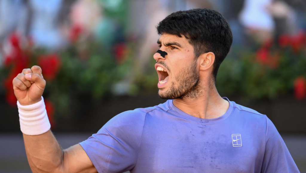 Carlos Alcaraz conquista Roma con una actuación imperial ante Sinner