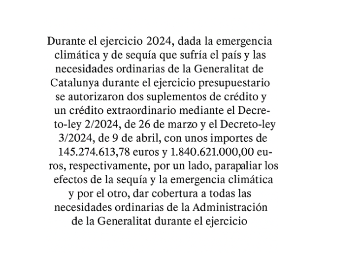 El Gobierno de Cataluña aprueba por decreto‑ley un suplemento de crédito de más de 1.300 millones para reforzar el gasto público