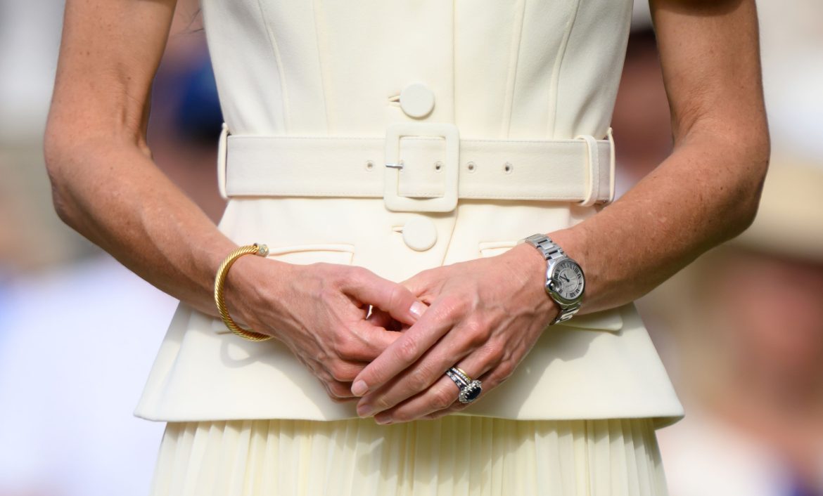 ​Kate Middleton’s new ring stack! The Princess of Wales wears all four of her rings for the first time at Wimbledon 
