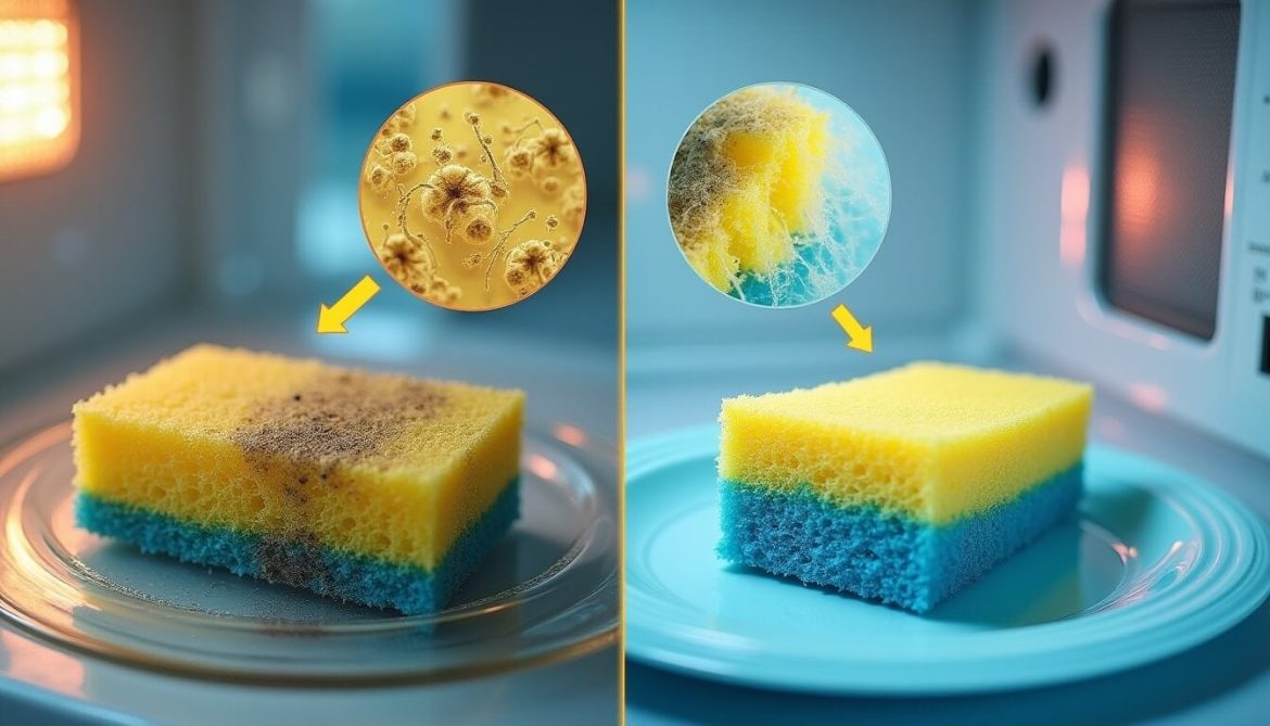 Cómo desinfectar la esponja y paños de la cocina sin usar cloro