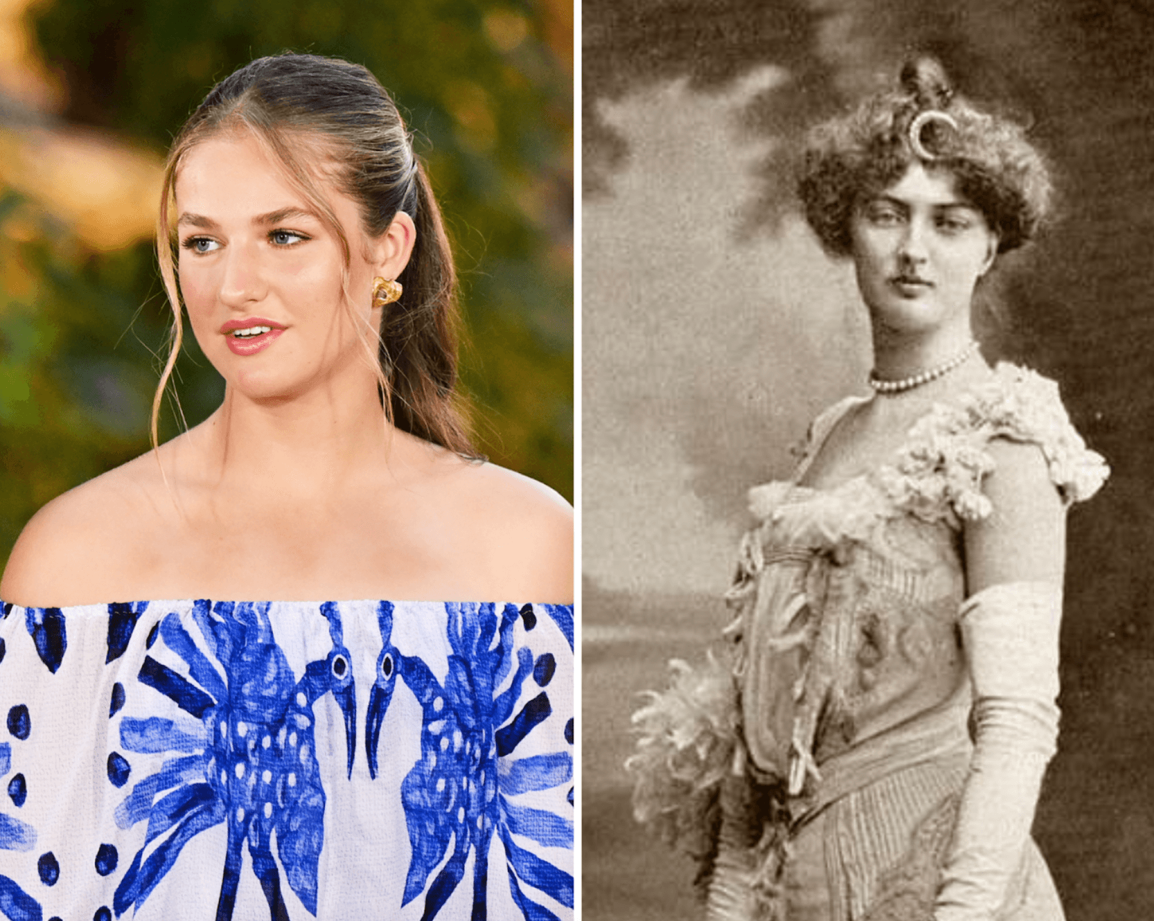 ​El parecido de Leonor con Luisa de Orleans, la tatarabuela que se casó con el viudo de una de sus predecesoras como princesa de Asturias 