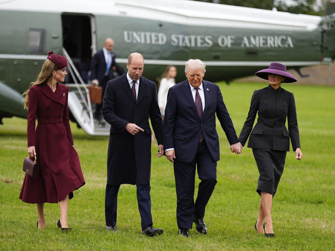 ​Por qué el príncipe Guillermo y Kate Middleton han sido los primeros en saludar a Donald y Melania Trump durante su visita de Estado a Reino Unido 