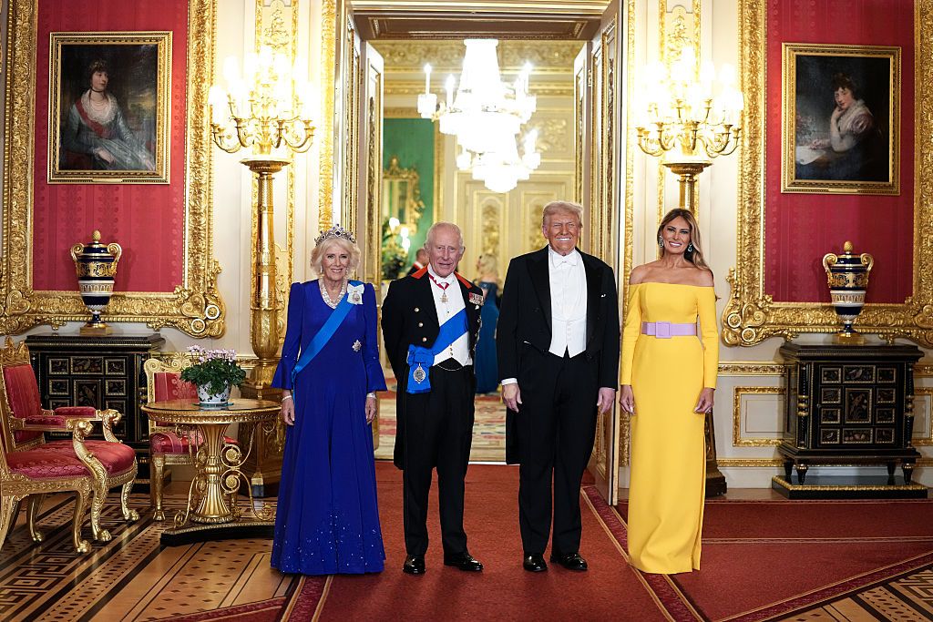 ​La noche de gala de los Windsor y los Trump: del majestuoso vestido de Kate Middleton, al look de Melania o la tiara que la princesa Ana ha recuperado de un museo 