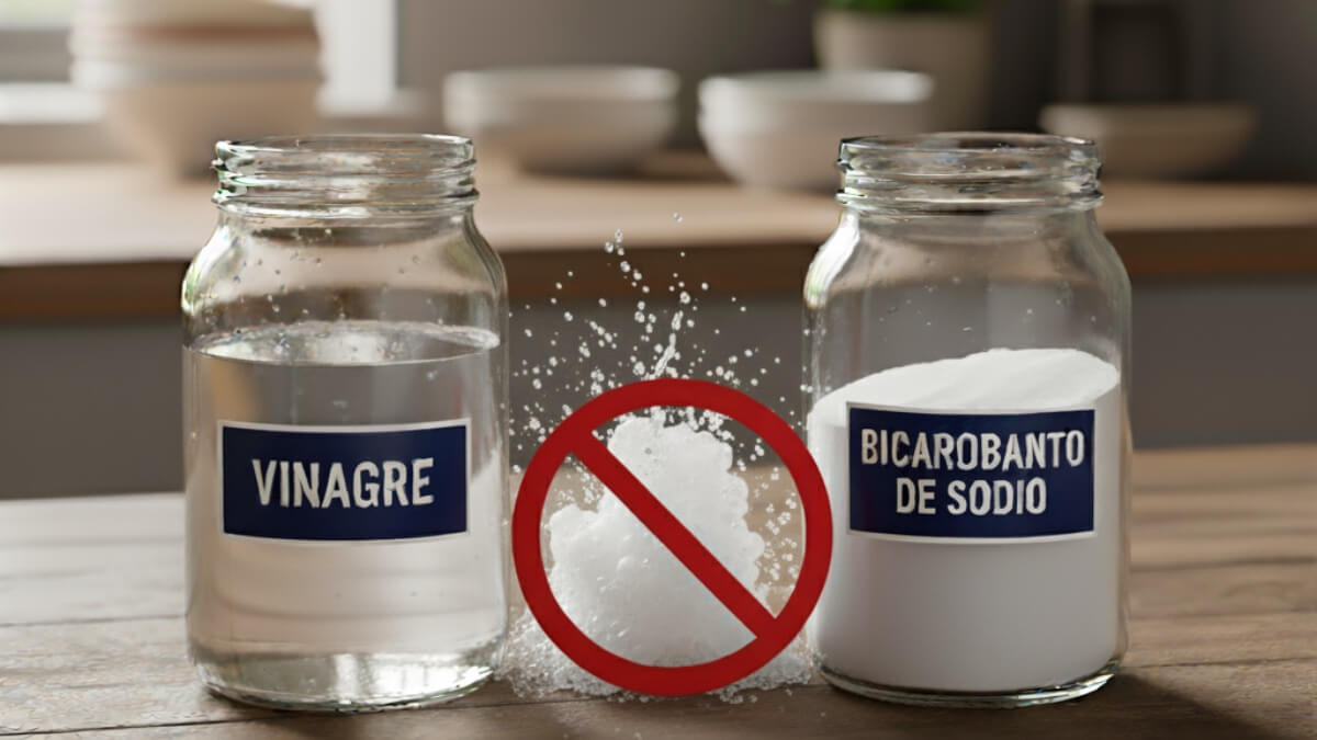 Vinagre + bicarbonato: el error de limpieza más común