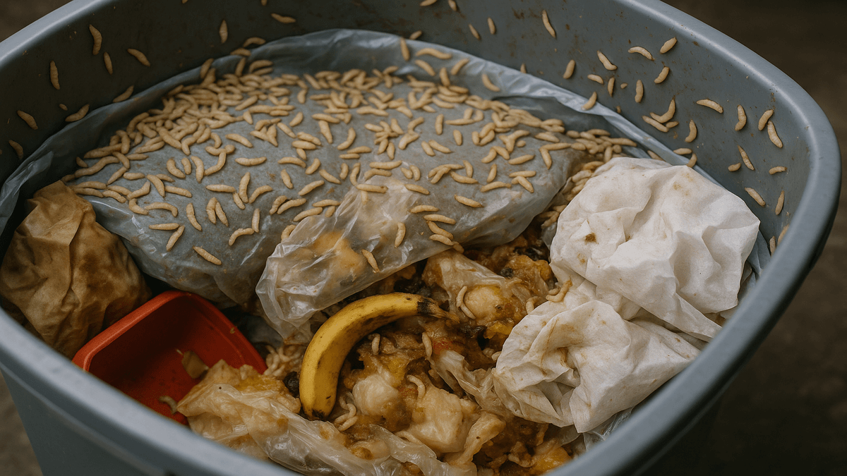 5 consejos para evitar gusanos y moscas en el cubo de la basura
