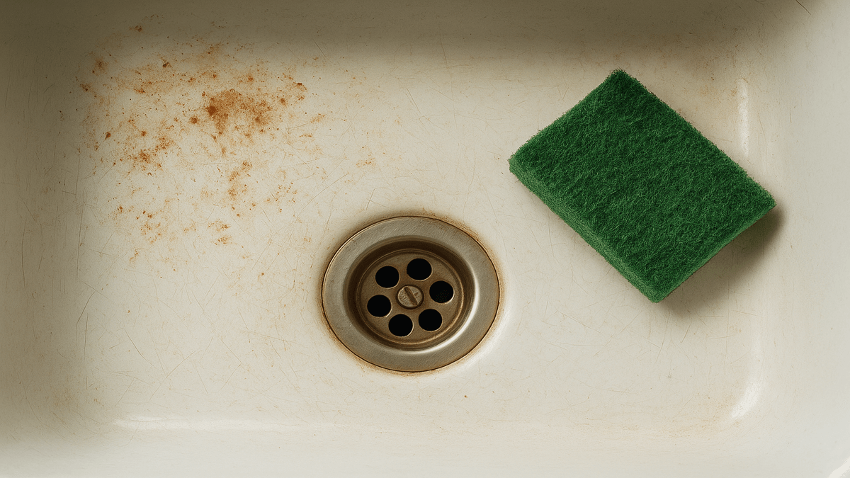 Fregadero de cerámica manchado: así lo dejas como nuevo