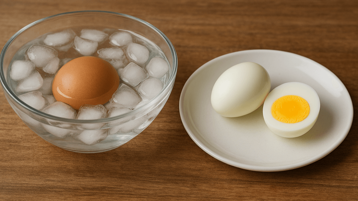 Huevos duros que se pelan solos: el método del agua helada que nunca falla