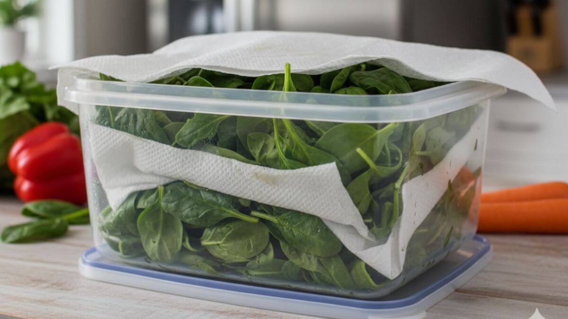 El truco del papel de cocina para que tus espinacas duren frescas por más días (y no se pongan babosas)