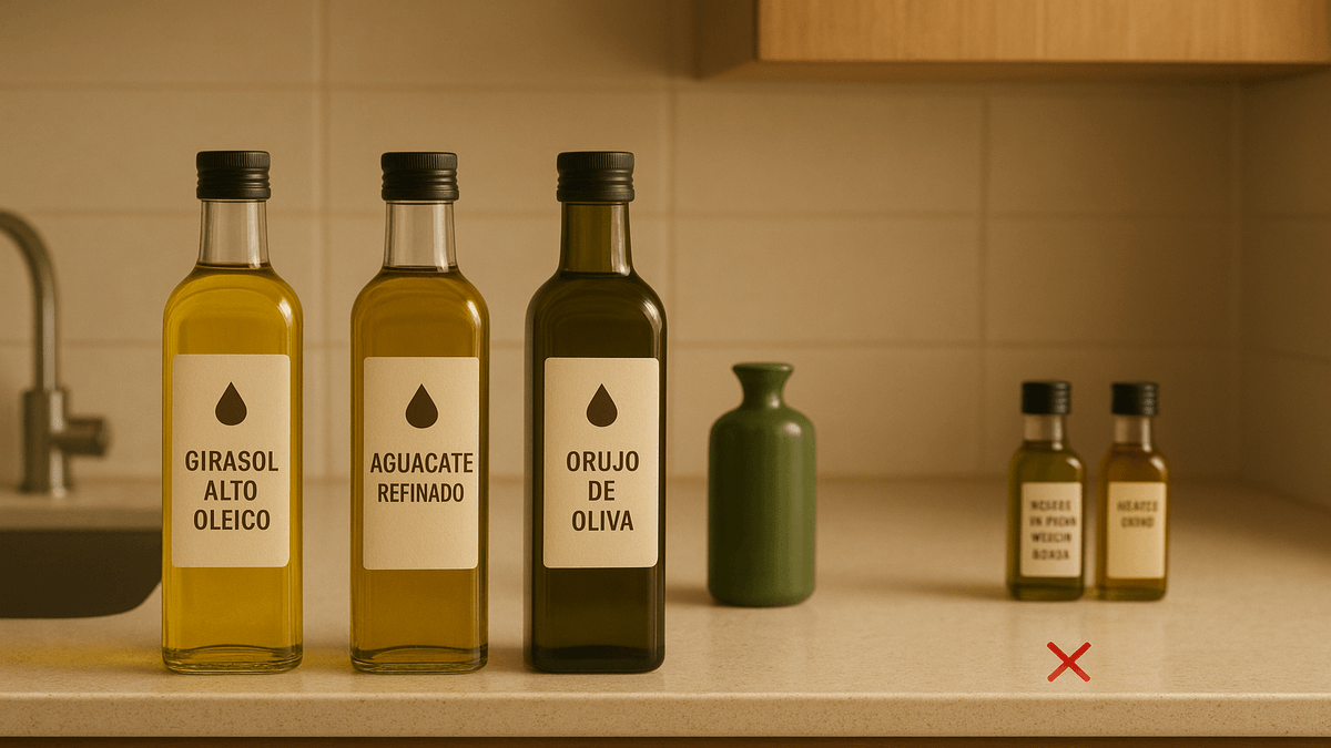 Los 3 mejores aceites para freír (y los 2 que debes evitar por tu bien)