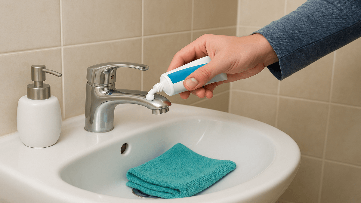 Grifos manchados de cal y jabón: así se limpian con pasta dental en 5 minutos