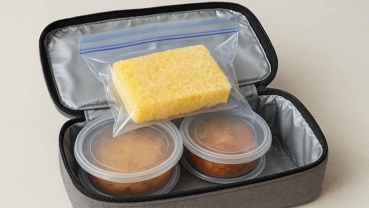 Poner una esponja congelada en la lonchera para mantener el frío: ¿trucazo o mentira?