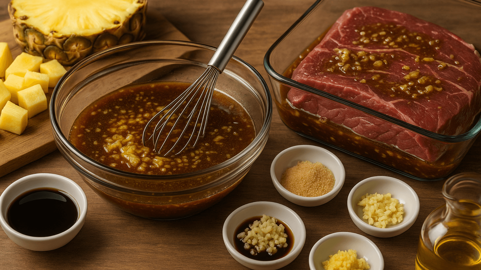 Aprender a preparar el mejor marinado con piña para unos asados tiernos y sabrosos