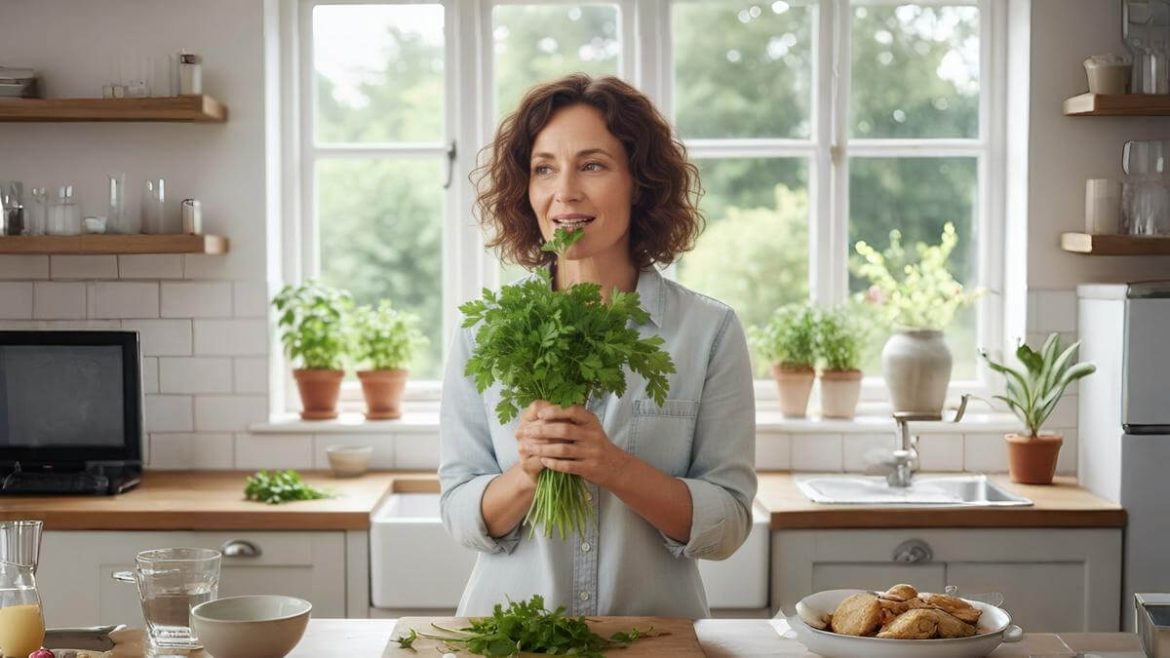 El truco con perejil que combate el aliento a ajo en 2 minutos