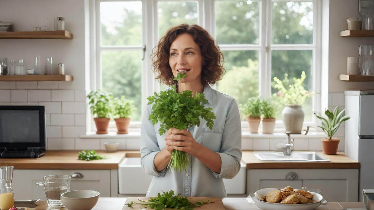 El truco con perejil que combate el aliento a ajo en 2 minutos