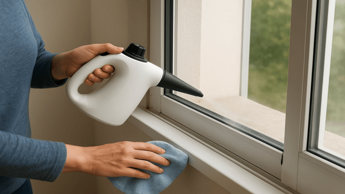 El truco del vapor para limpiar los rieles de las ventanas sin esfuerzo (y sin químicos)