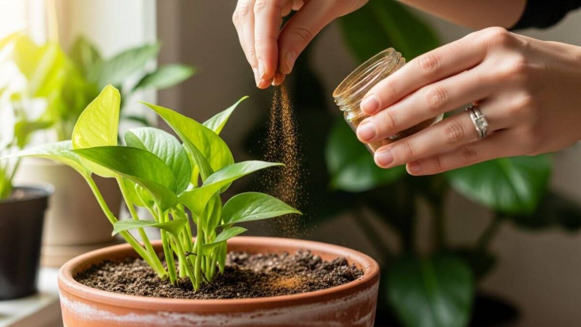 Cómo mantener tus macetas sin hongos usando canela en polvo