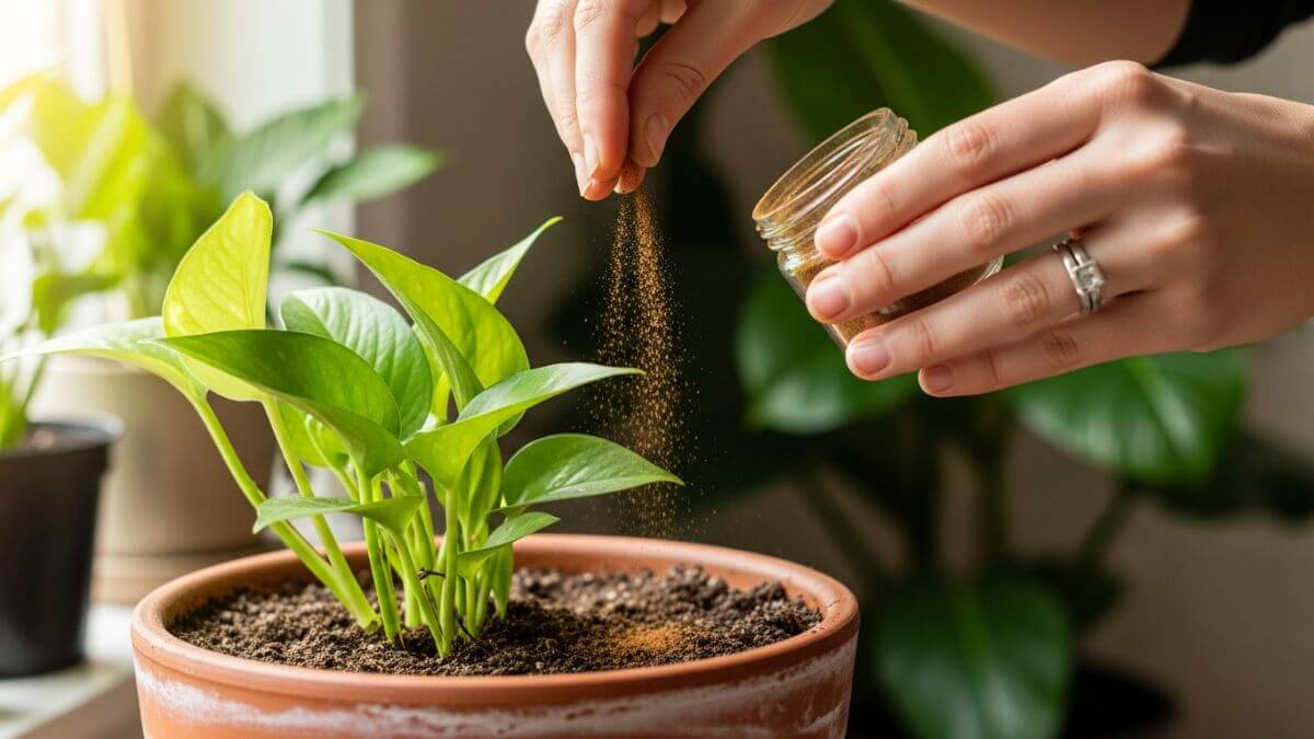 Cómo mantener tus macetas sin hongos usando canela en polvo