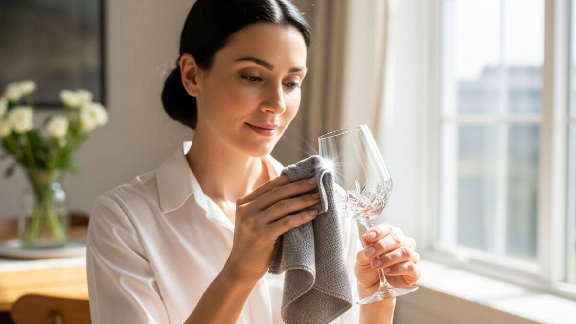 La técnica para limpiar tus copas de vidrio y cristal sin dejar marcas de agua