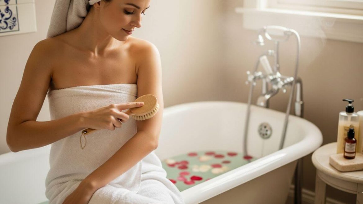 “Dry Brushing”: la técnica de exfoliación de 5 minutos para una piel suave y luminosa