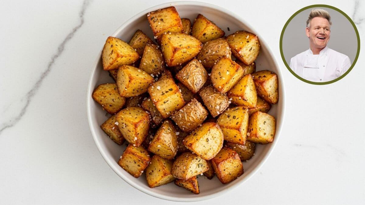 El secreto de Gordon Ramsay para unas patatas asadas doradas y crujientes