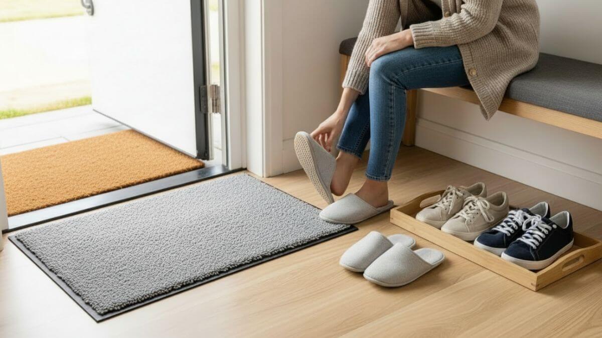 Cómo usar el método anti-zapatos para reducir suciedad en casa