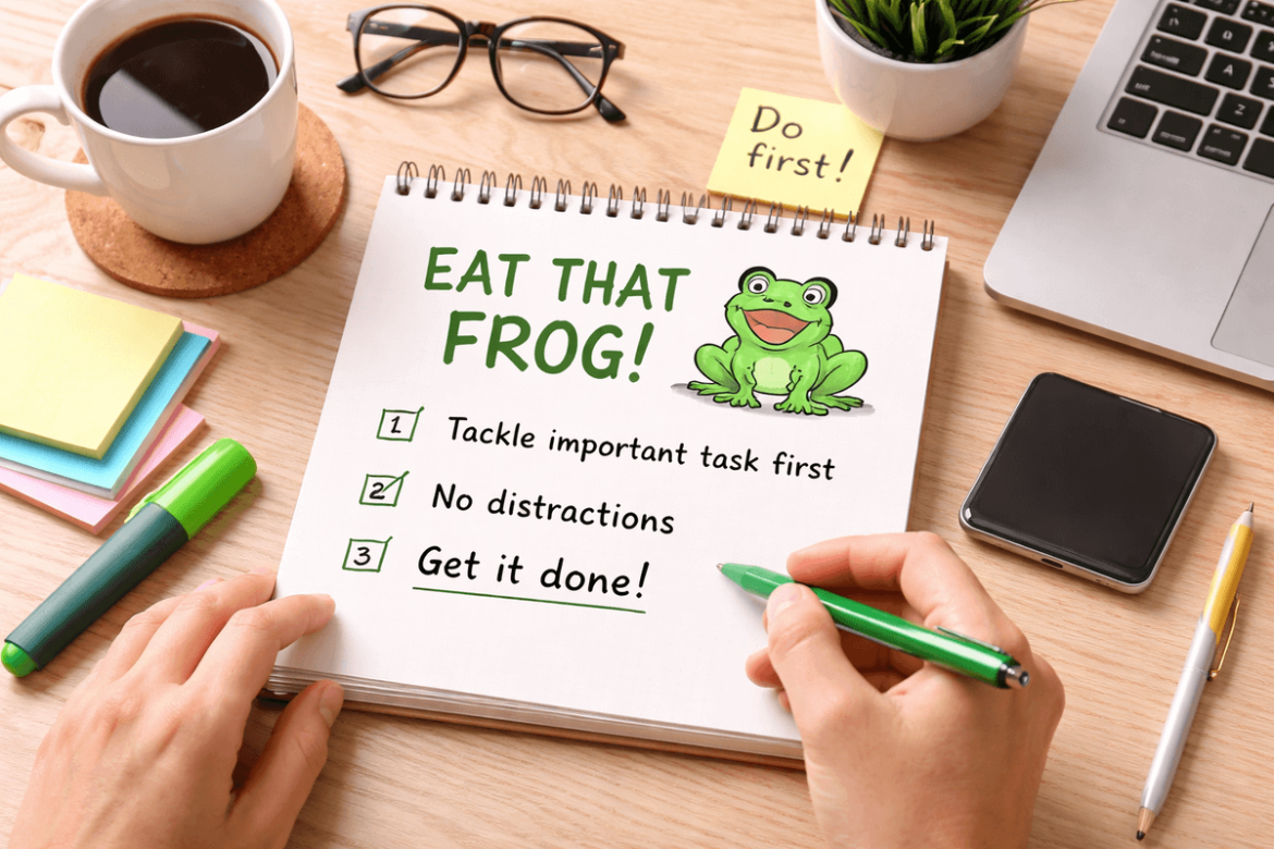 Cómete esa rana: la técnica para que tu jornada laboral sea más ligera durante el día