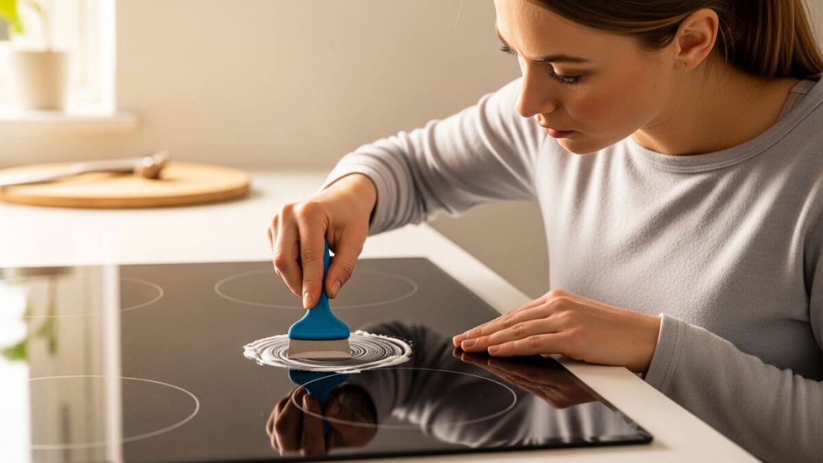 Cómo quitar marcas de quemado de la estufa de vitrocerámica sin rayarla