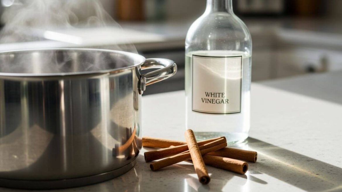 Olor a quemado en la cocina: el truco con vinagre y canela para aromatizar en minutos