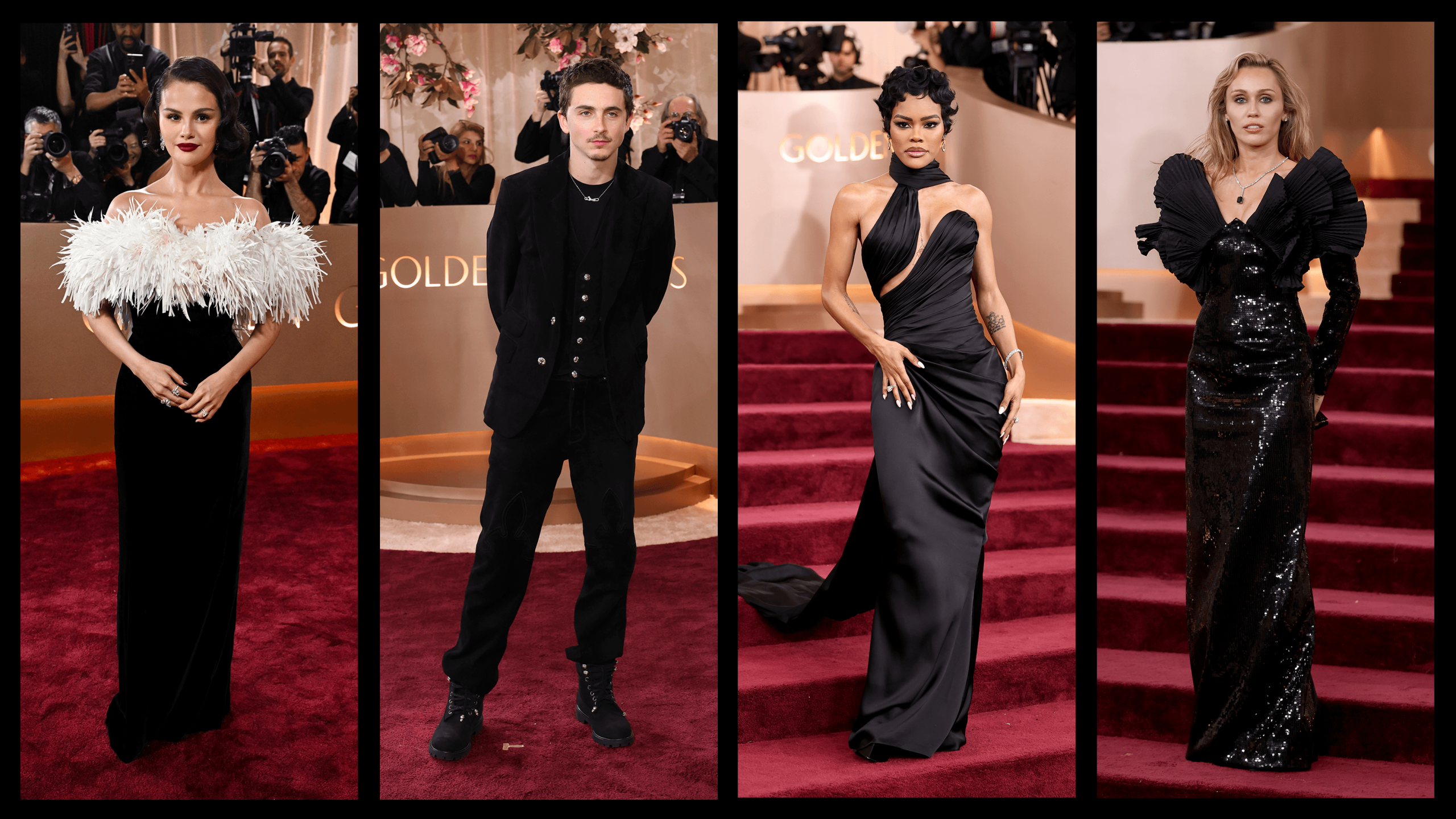 La alfombra roja de los Globos de Oro 2026: de la primera vez de Óliver Laxe a los vestidazos de Julia Roberts y Ana de Armas