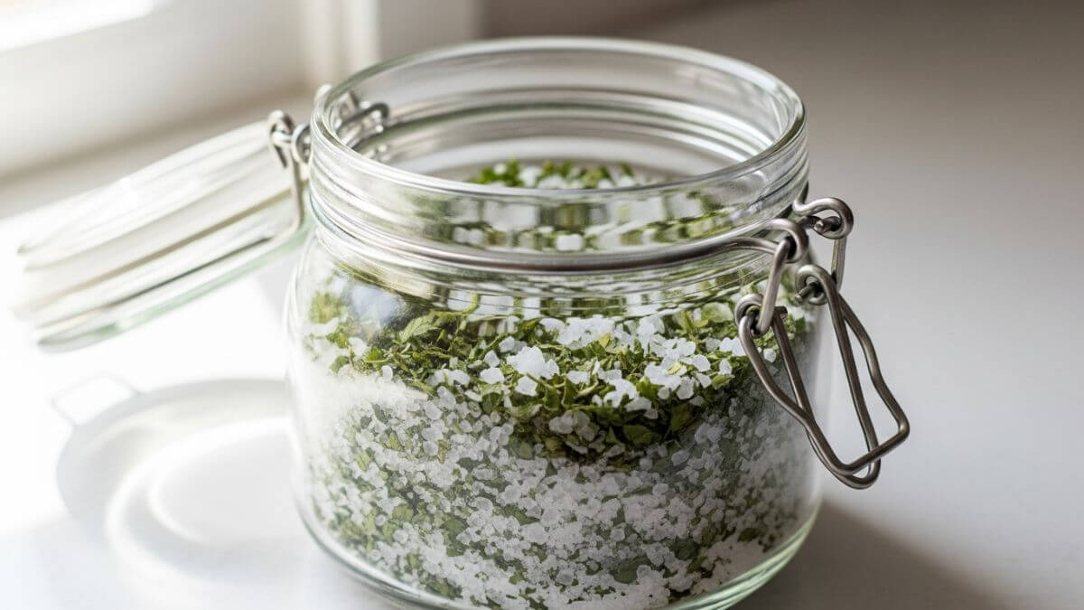 Sal de cilantro y perejil: cómo aprovechar tus hierbas aromáticas antes de que se marchiten