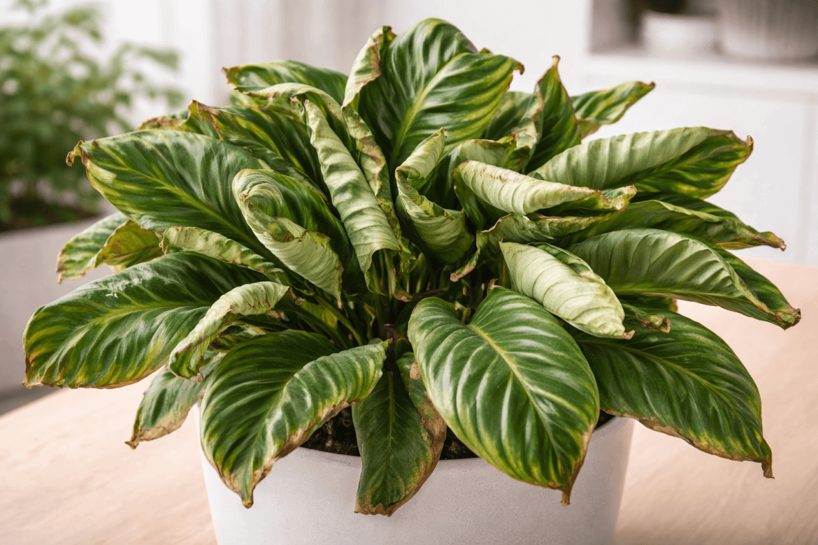 Calathea con hojas enrolladas: 6 causas y cómo evitar que se repita