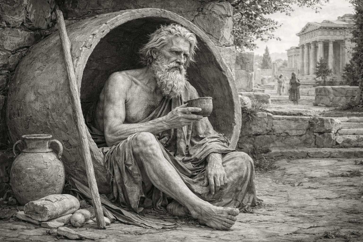 Diógenes, filósofo cínico: “El insulto deshonra a quien lo dice, no a quien lo recibe”