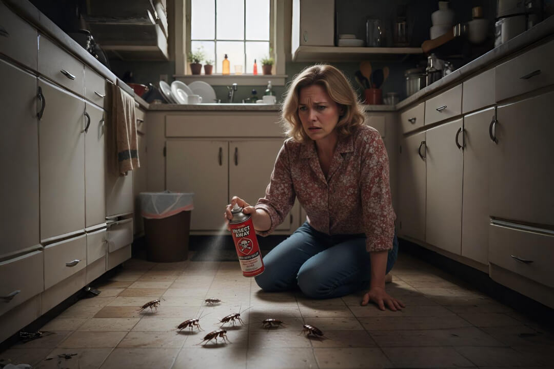 El error al usar insecticida contra cucarachas que está empeorando el problema en tu casa