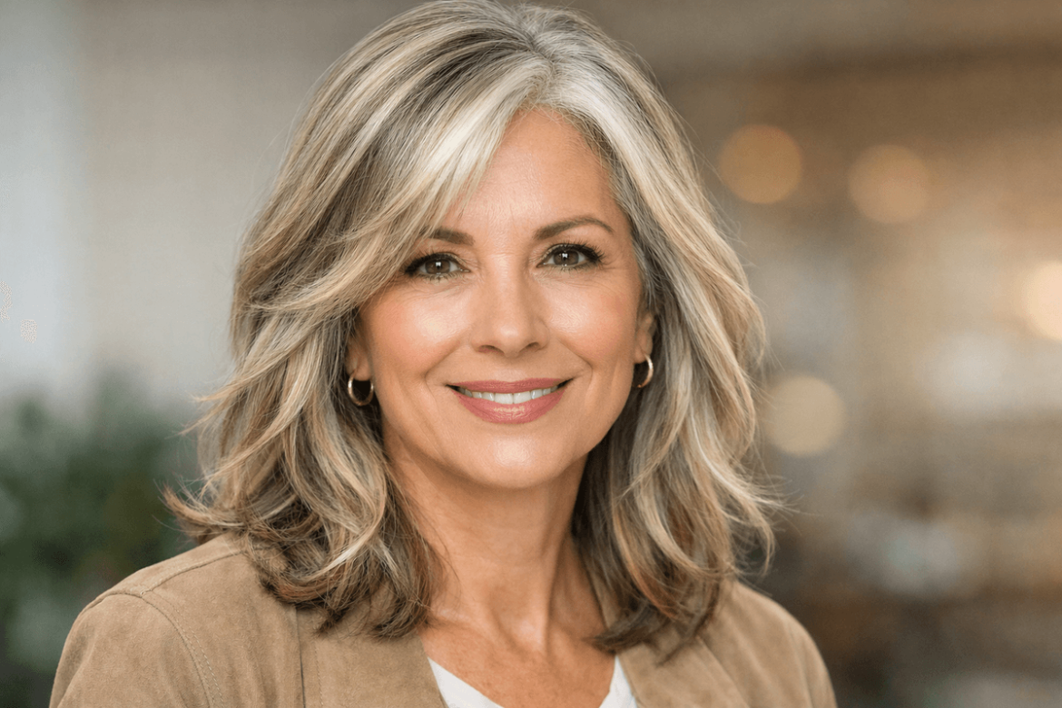 Mechas “Sandstorm”, perfectas para disimular las canas en cabellos castaños