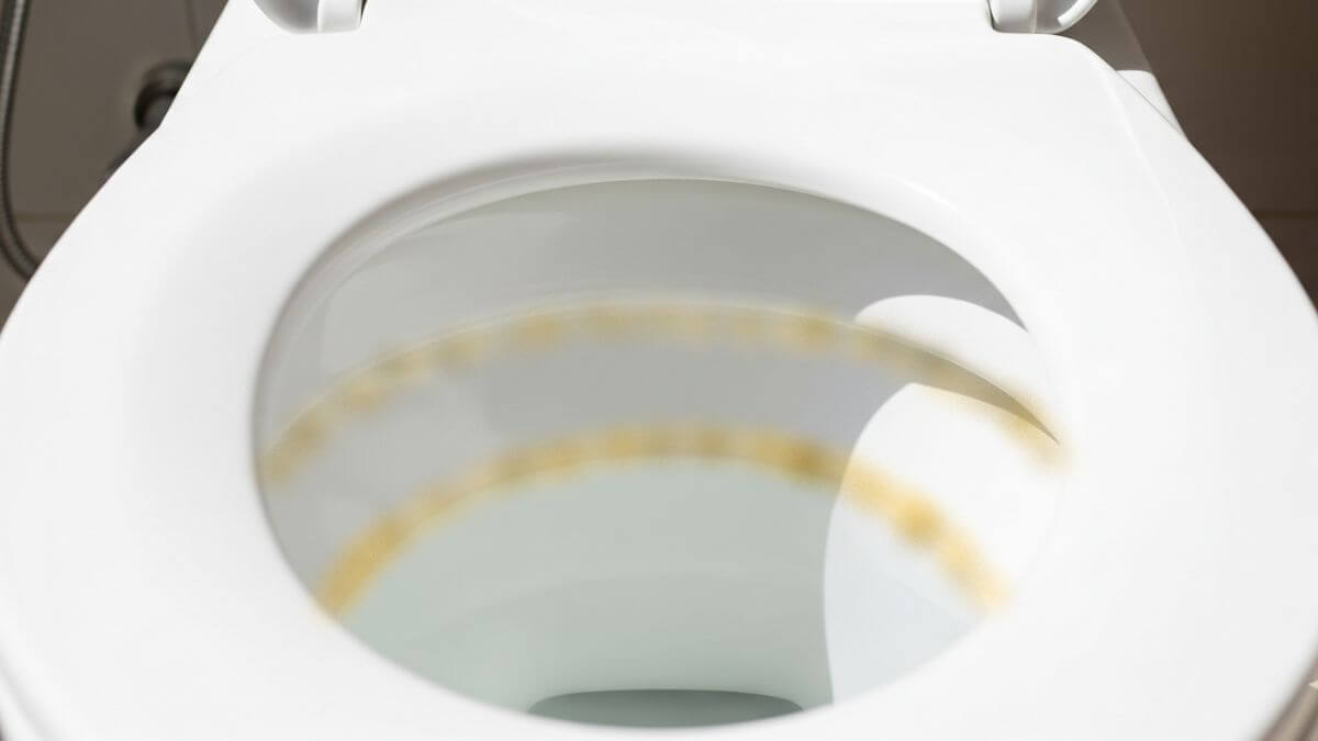 Línea marrón de sarro en el inodoro: cómo quitarla sin rayar la porcelana